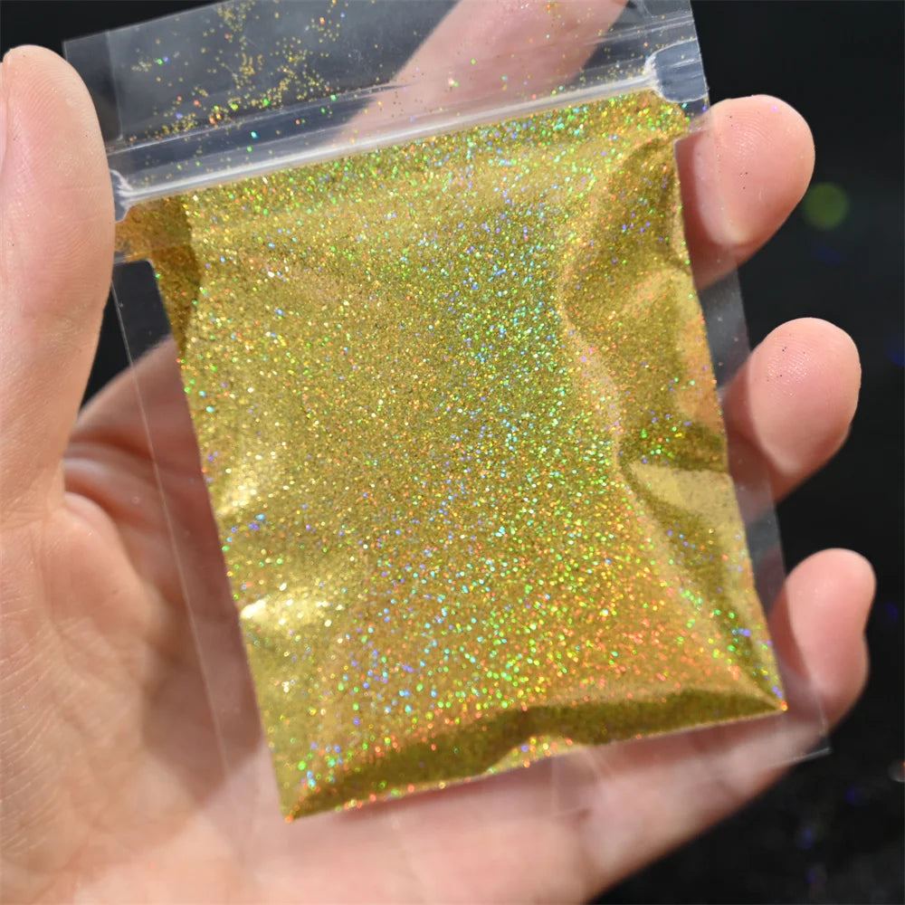 Ultra Fine Holographic Nail Glitter Powder 0.2mm | 5/10g Bulk