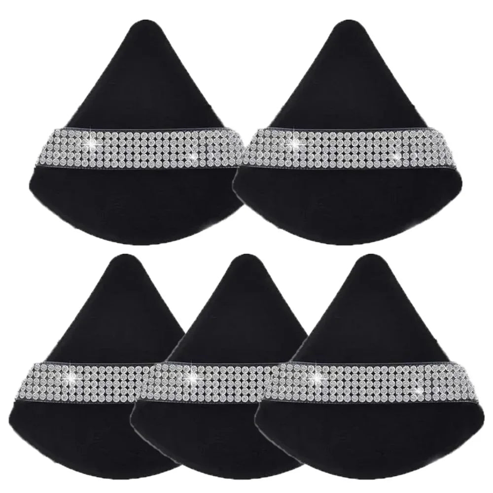 Triangle Crystal Velvet Setting Powder Puff – Diamond Ribbon