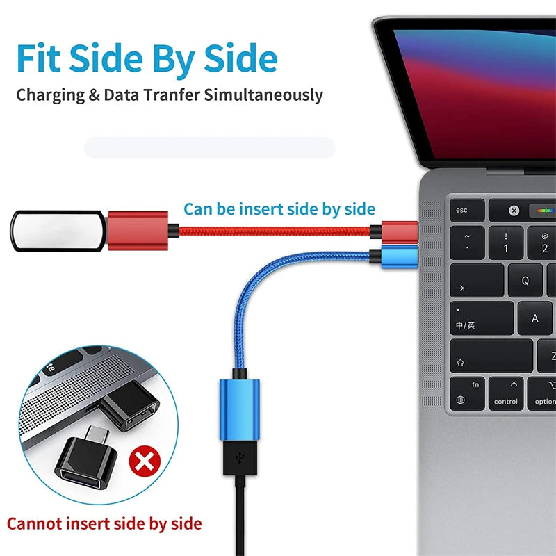 USB-C to USB OTG Adapter Cable | Type-C Male to USB-A Female USB OTG Adapter PRIMED