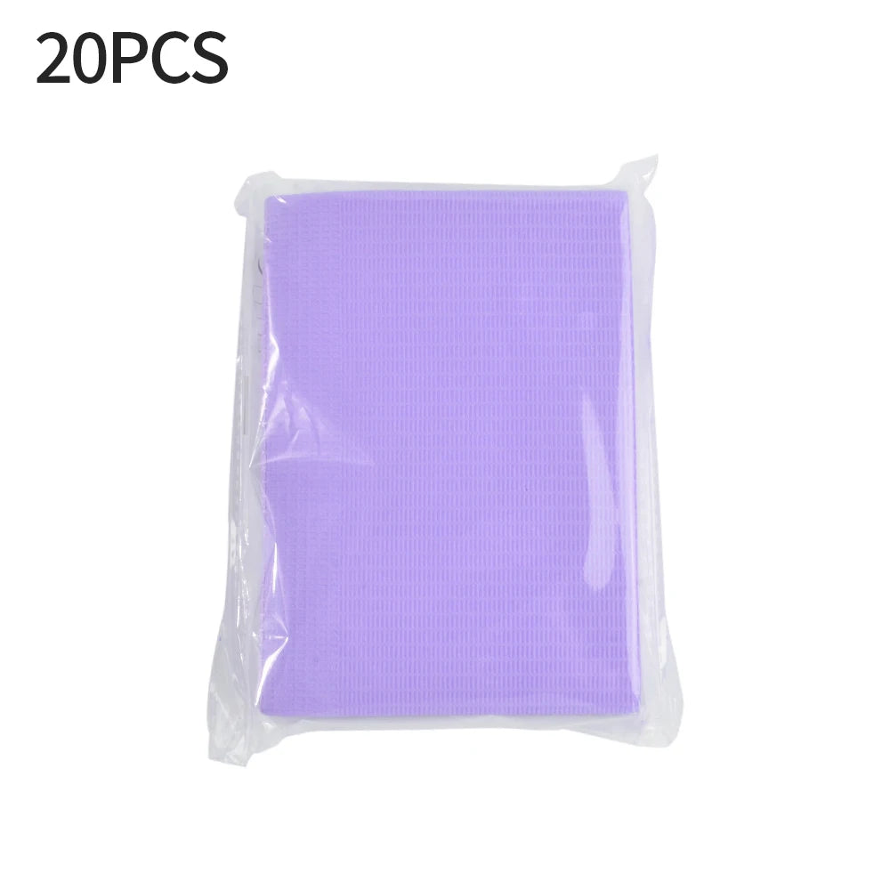 20pcs Disposable Nail Art Table Mats – Waterproof Manicure Pads