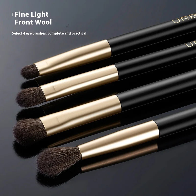4-Piece Goat Hair Eyeshadow Brush Set – Blend & Shade