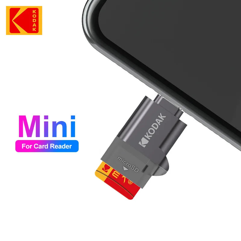Kodak Type-C Micro SD Card Reader OTG Adapter C100 SD Card Reader PRIMED