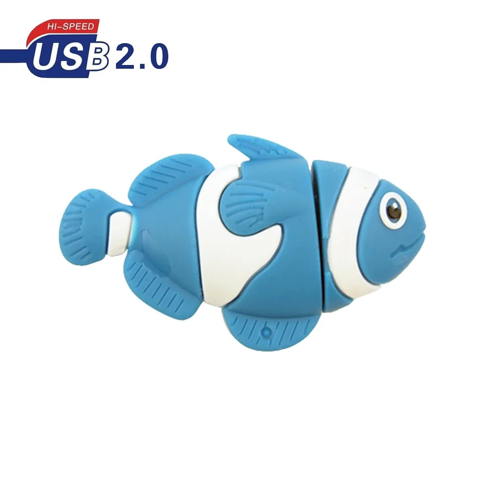 Cute Animal USB Flash Drive Turtle Fish Dolphin 4GB–128GB Novelty USB Flash Drive PRIMED 8 GB Style8