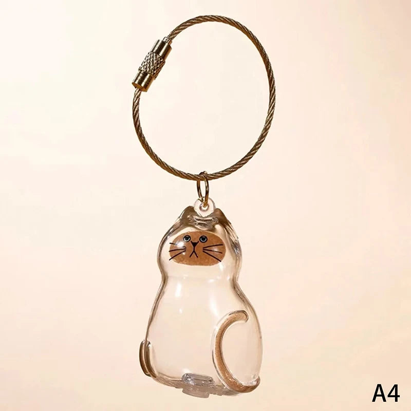 Kawaii Cat Capsule Keychain – Pet Hair Keepsake Storage Box Pet Keepsake Keychain PRIMED A4