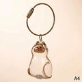 Kawaii Cat Capsule Keychain – Pet Hair Keepsake Storage Box Pet Keepsake Keychain PRIMED A4