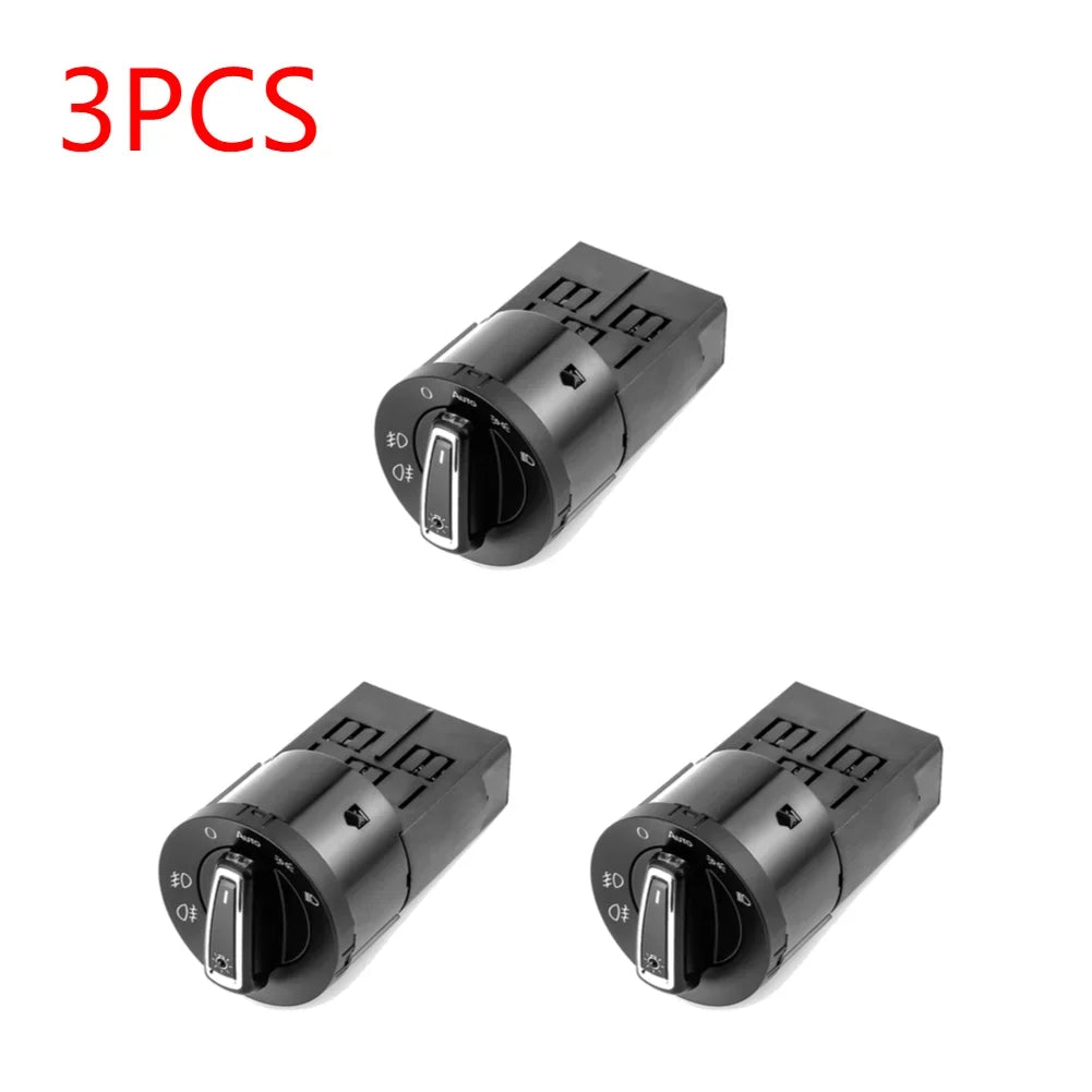 VW Golf MK5 MK6 & Jetta Headlight Control Switch | Light Sensor Headlight Control Switch PRIMED 3PCS 14PIN