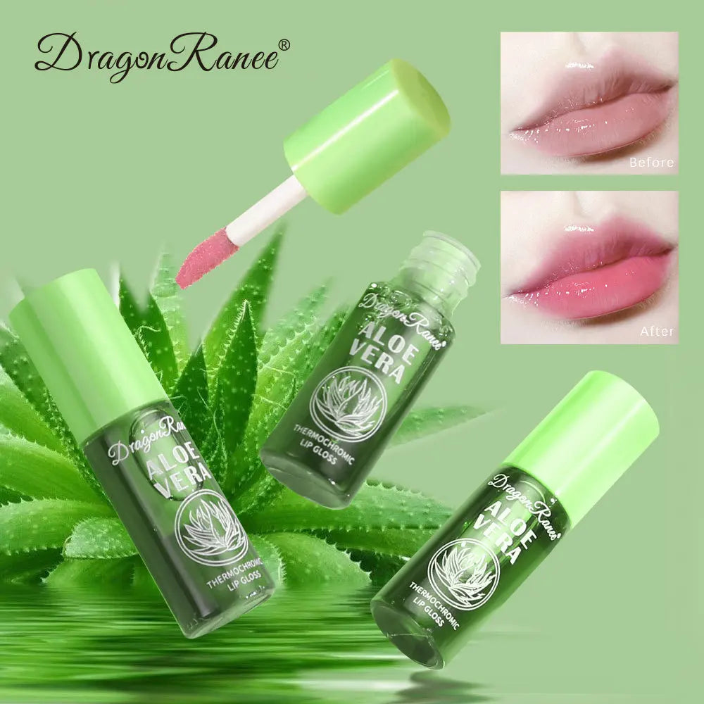 Aloe Vera Color Changing Lip Oil Balm – Moisturizing Lip Gloss Lip Oil Balm PRIMED