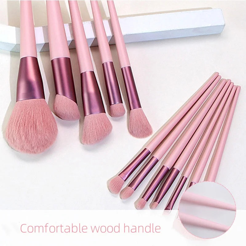 13-Piece Makeup Brush Set with Bag | Foundation, Blush & Eye