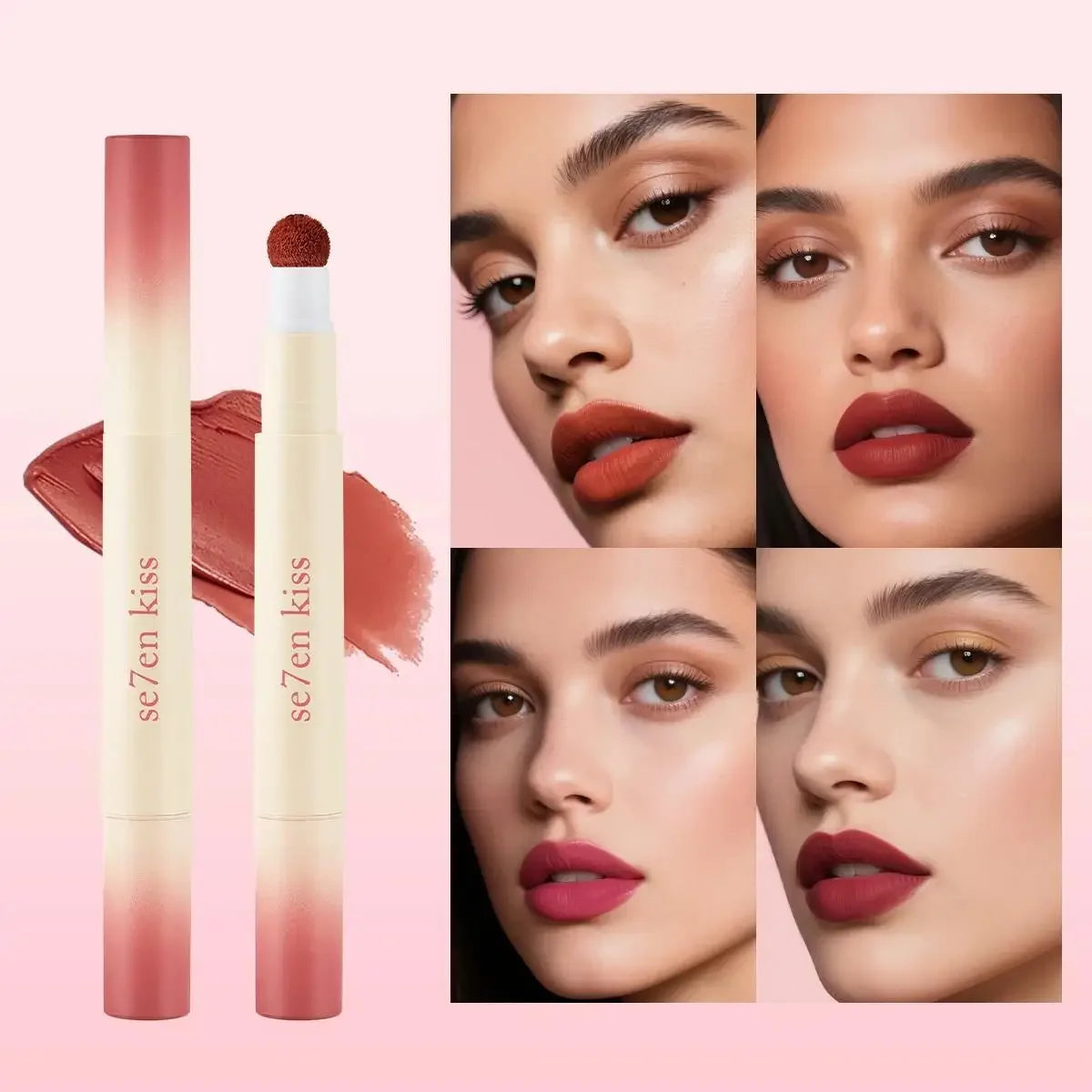 Se7en Kiss Velvet Matte Air Cushion Lip Cream | Waterproof