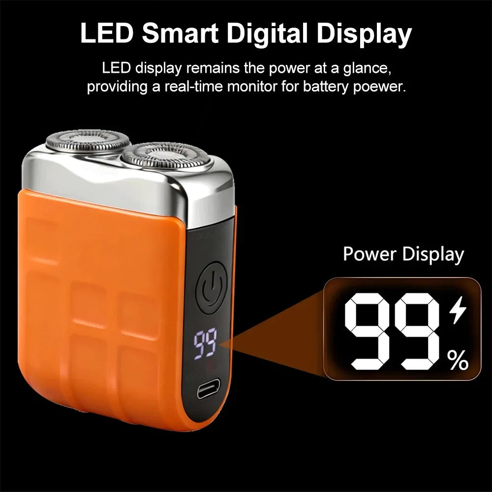 Mini USB Rechargeable Electric Shaver – Wet & Dry Razor for Men
