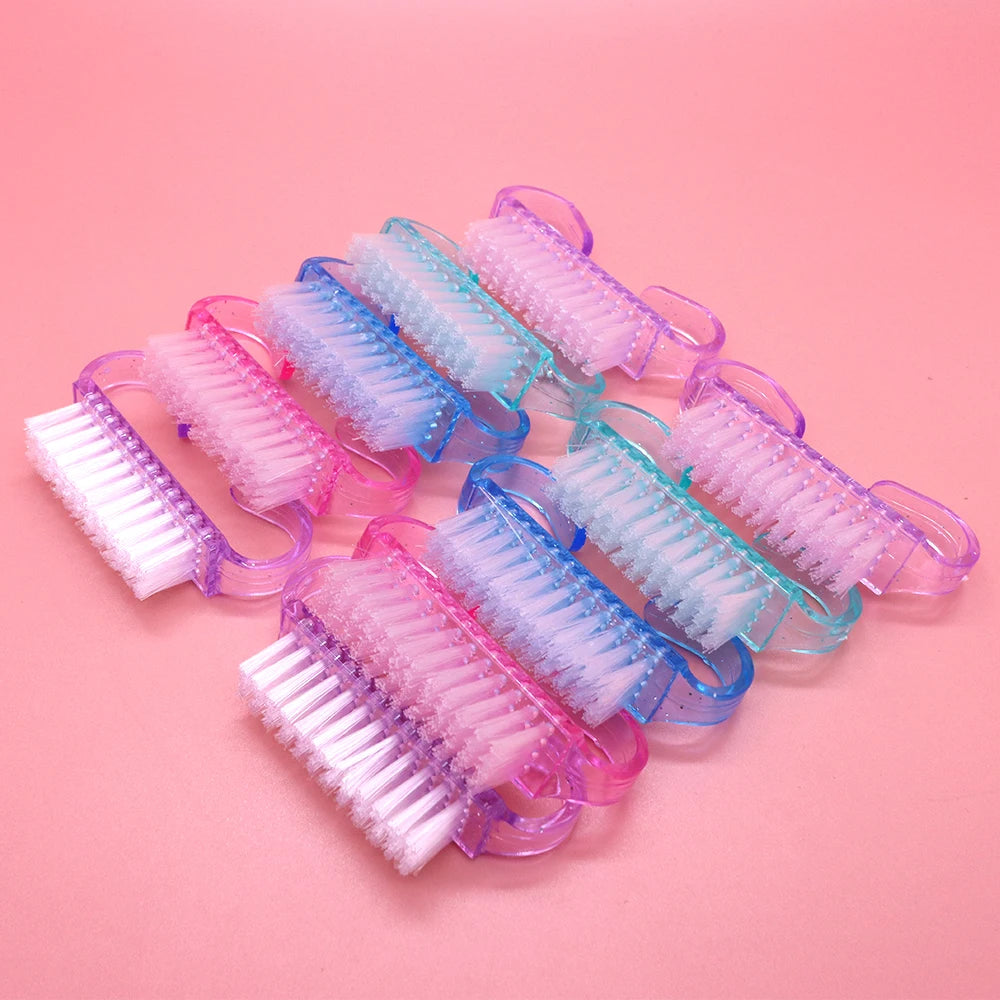 U-Shaped Mini Nail Cleaning Brush – Soft Bristle Manicure Tool