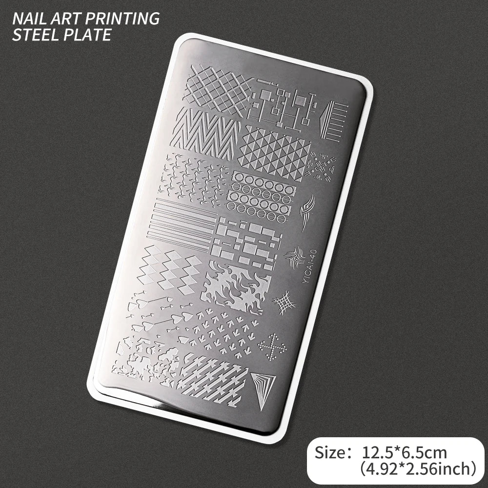 Nail Art Stamping Plate – Waves, Florals & Animal Designs