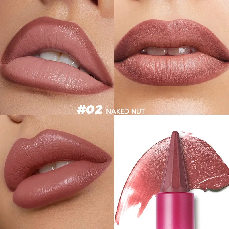 Pudaier 8-Color Matte Velvet Lipstick – Long Lasting & Moisturizing