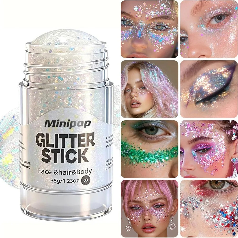 Star Sequin Glitter Stick – Face, Body & Hair Shimmer Makeup