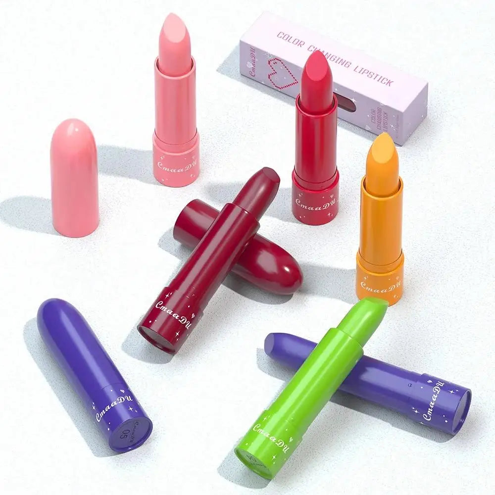 CmaaDu 6-Color Changing Tinted Lip Balm – Waterproof & Nourishing Tinted Lip Balm PRIMED