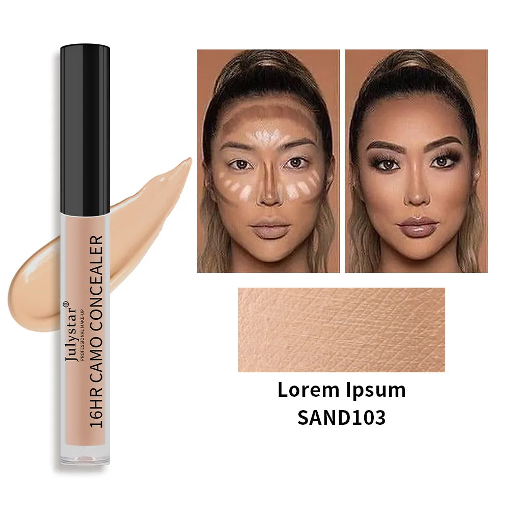 Julystar 16HR Camo Liquid Concealer | Full Coverage, All Skin