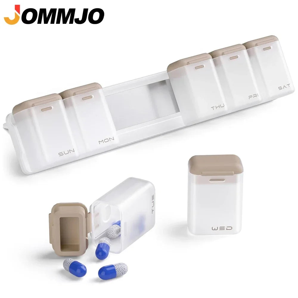 Weekly Pill Organizer – Extra Large 7-Day Magnetic Pill Box
