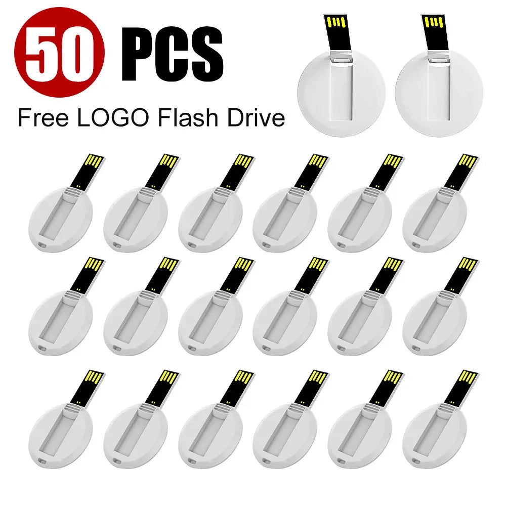 Custom Logo Credit Card USB Flash Drive 4GB–32GB Bulk Gifts Custom USB Flash Drive PRIMED 16 GB 50Round-card