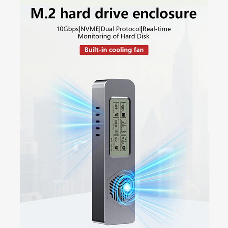 UTHAI M24 M.2 SSD Enclosure Dual NVMe/SATA USB-C 3.2 10Gbps