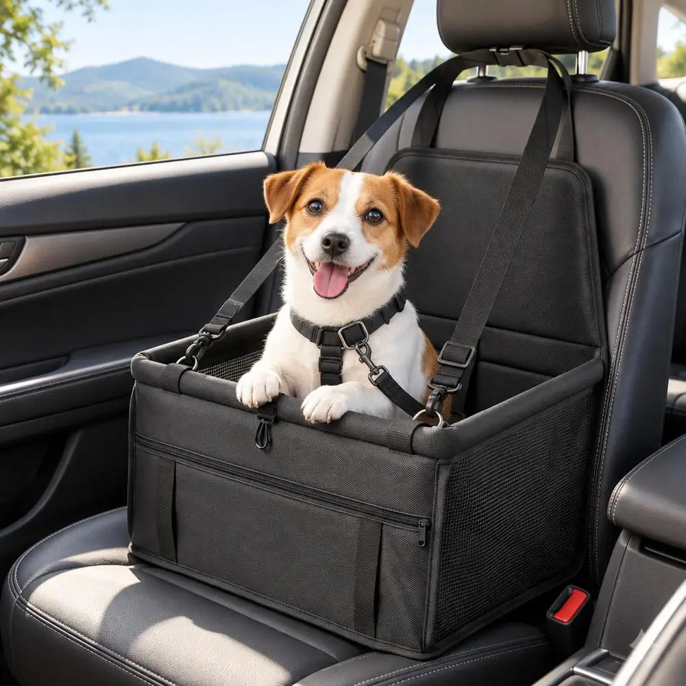 Waterproof Pet Car Booster Seat – Breathable Mesh Dog Carrier Pet Car Booster Seat PRIMED