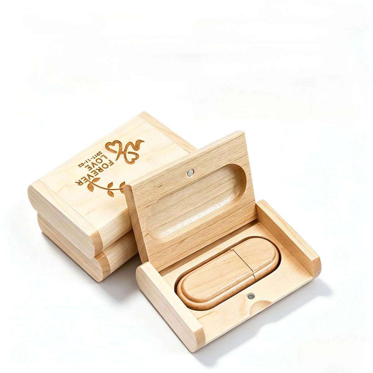 20pcs Wood USB 3.0 Flash Drives Custom Logo 4GB–64GB Bulk USB Flash Drive PRIMED