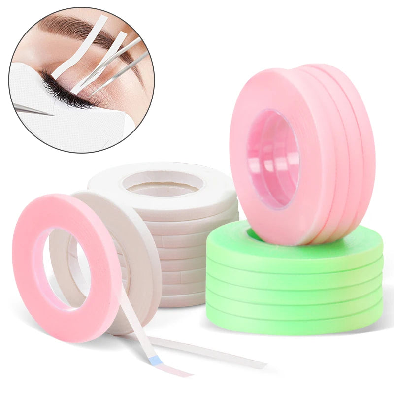 Micropore Lash Tape for Eyelash Extensions – 5/10 Pack Lash Extension Tape PRIMED