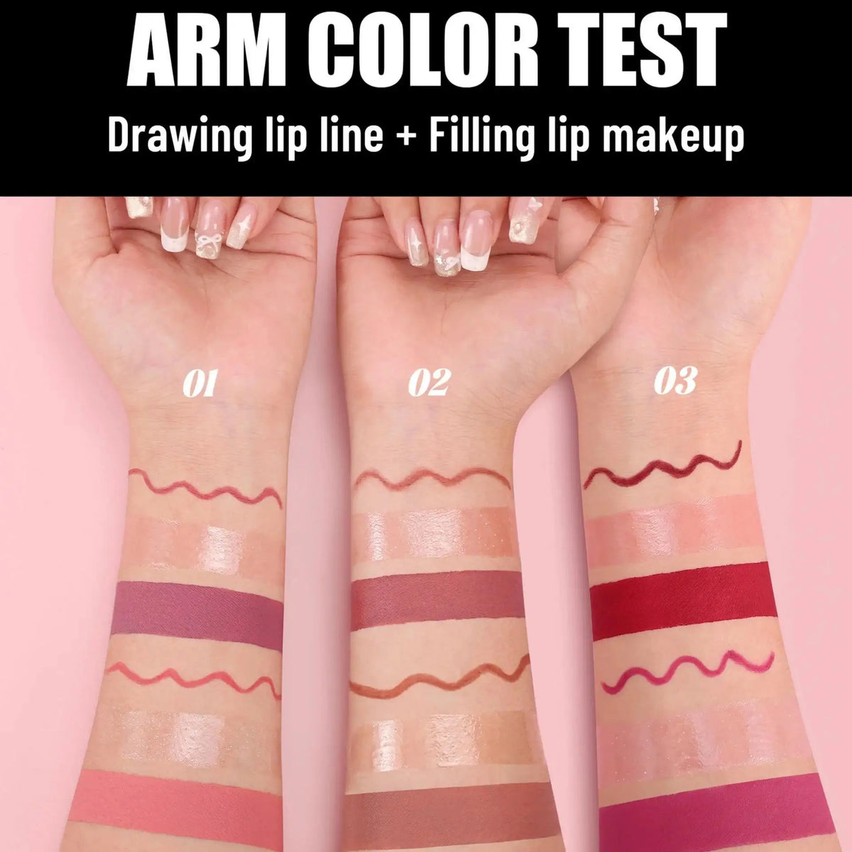 Handaiyan 6-Pc Matte Lipstick Set – Waterproof Long-Lasting Lip Makeup Set PRIMED