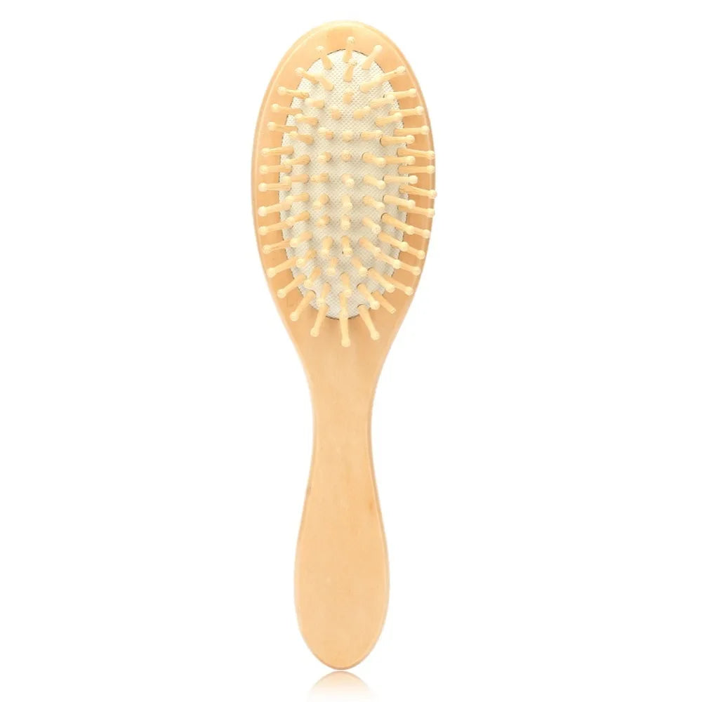 Wooden Paddle Hair Brush – Anti-Static Scalp Massage Comb