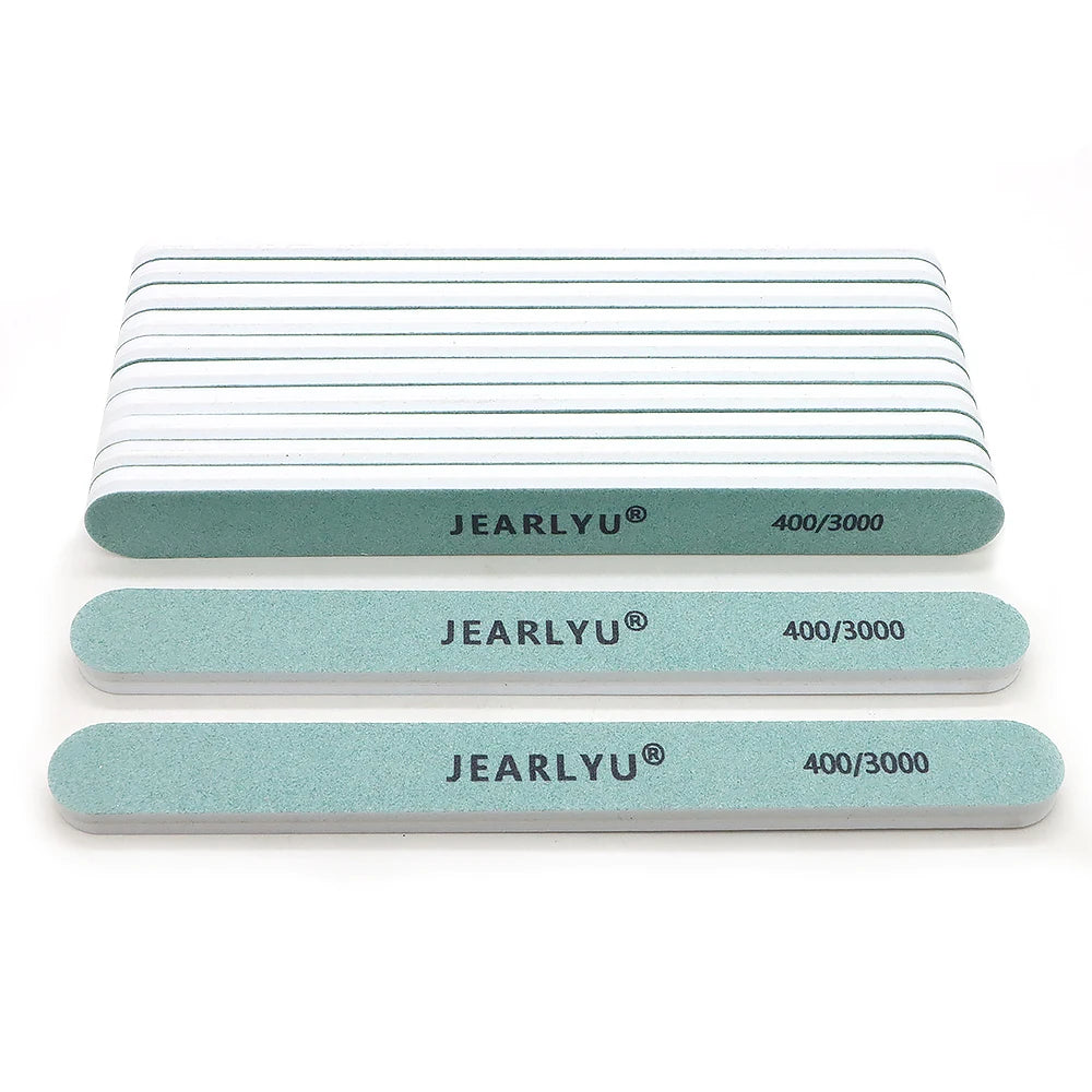 JEARLYU Nail Buffer File 400/3000 Grit – Manicure & Pedicure Set Nail Buffer File PRIMED