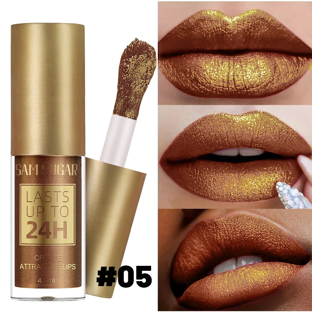 SAM SUGAR Chameleon Lip Gloss 6 Colors Pearl Waterproof
