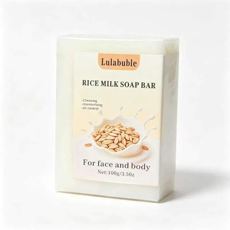 Mint Persimmon Rice Milk Soap Bar 100g – Face & Body Handmade Soap Bar PRIMED Rice Milk Soap 100g