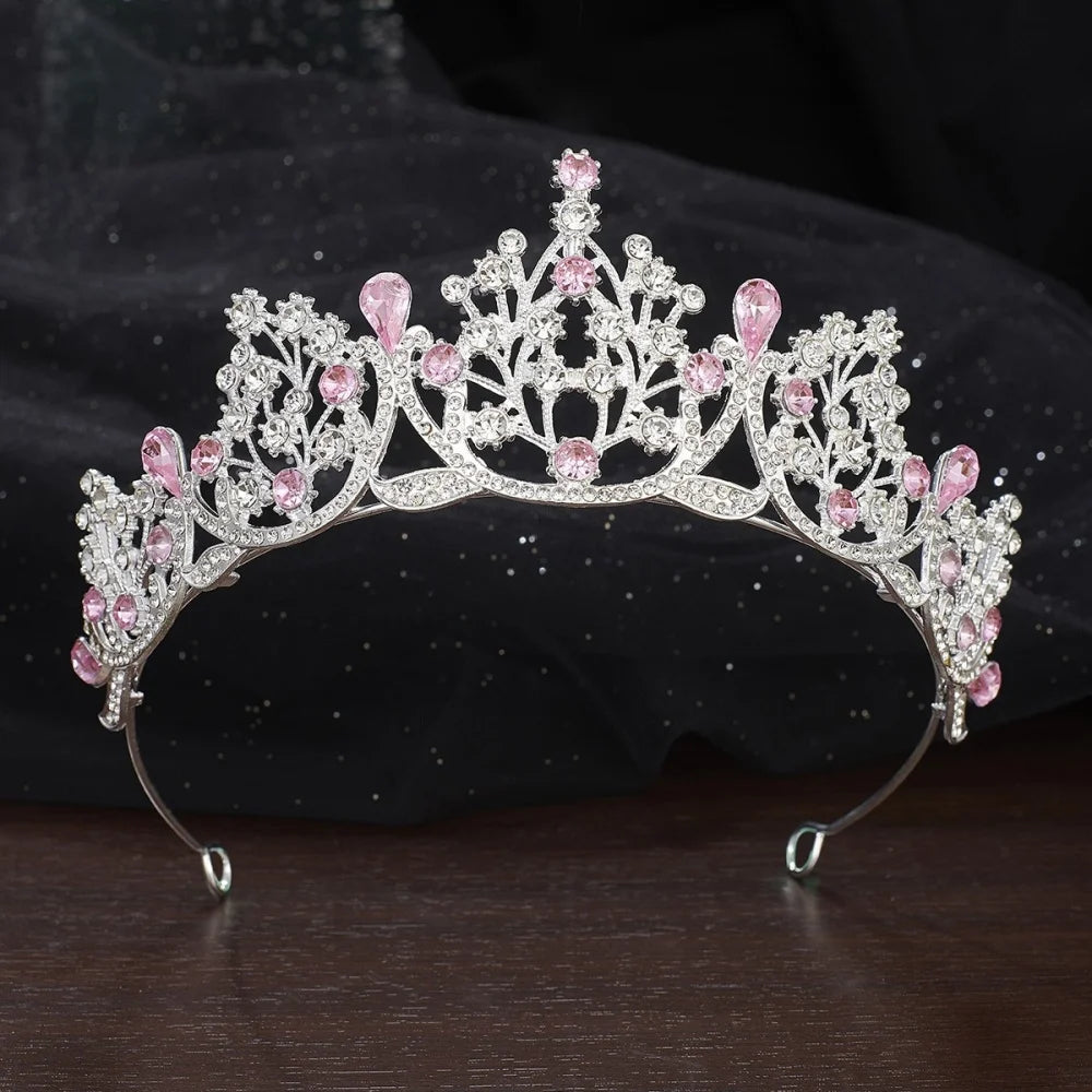 Rhinestone Crystal Tiara Crown Baroque Bridal Wedding Headband