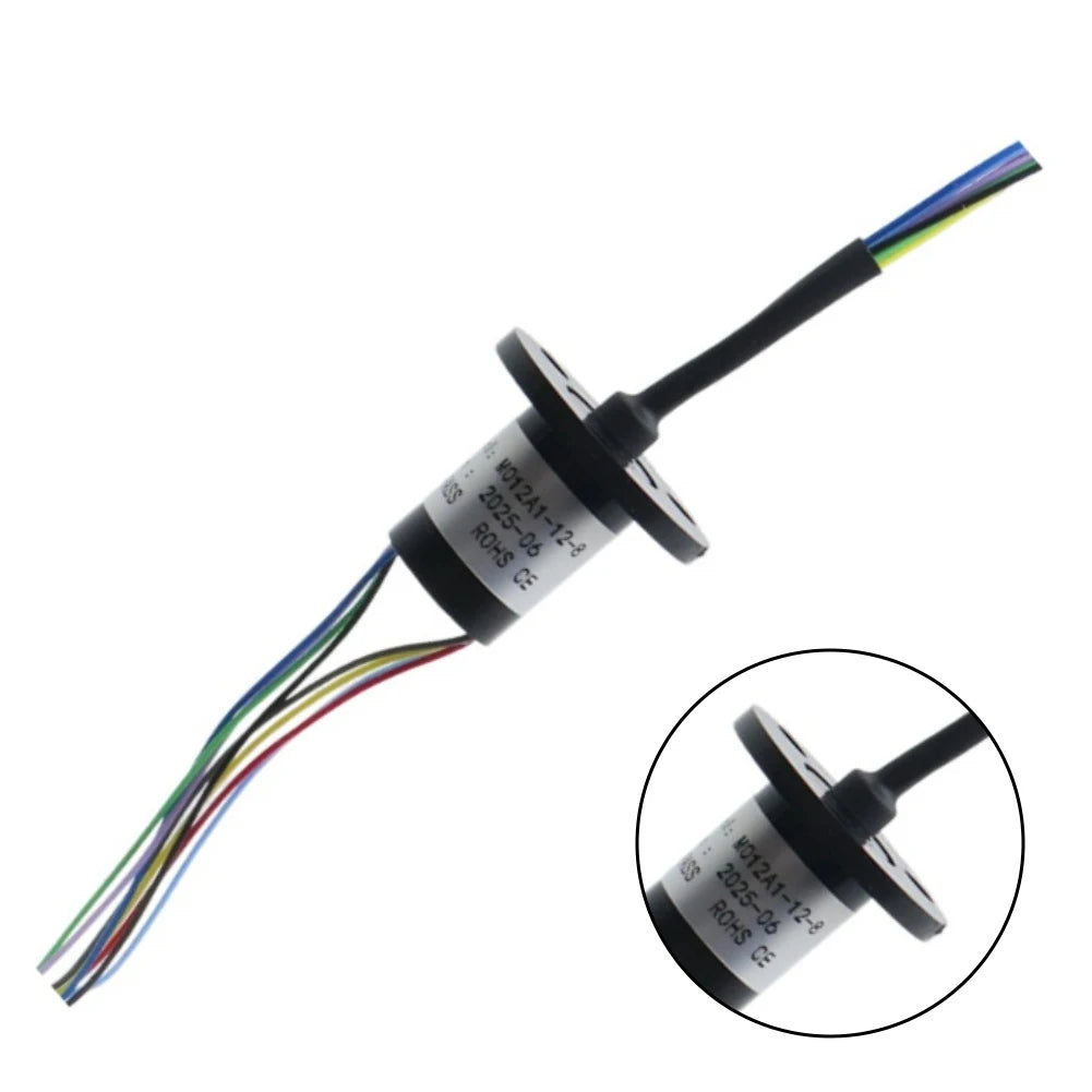 Slip Ring Rotary Coupler 2/4/6/8 Channel 2A 12.5mm Diameter Rotary Slip Ring PRIMED