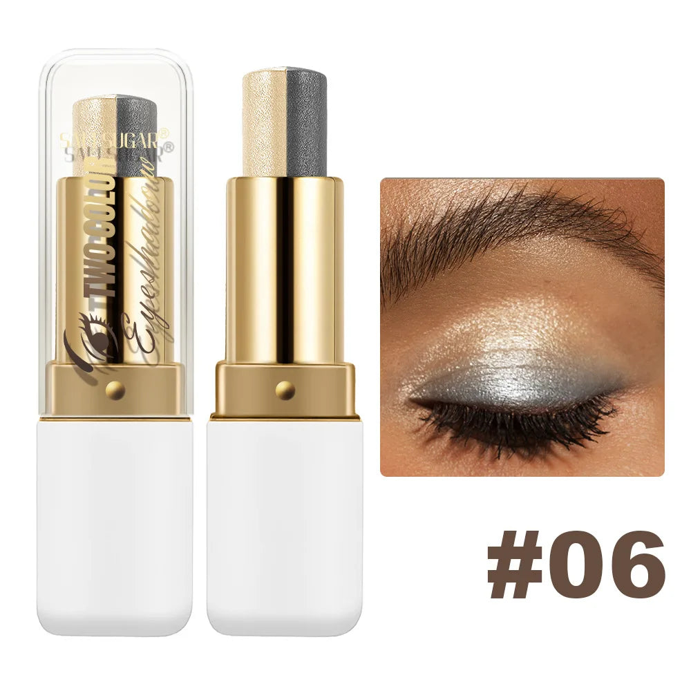 SAM SUGAR Two-Tone Eyeshadow Stick – Shimmer & Waterproof