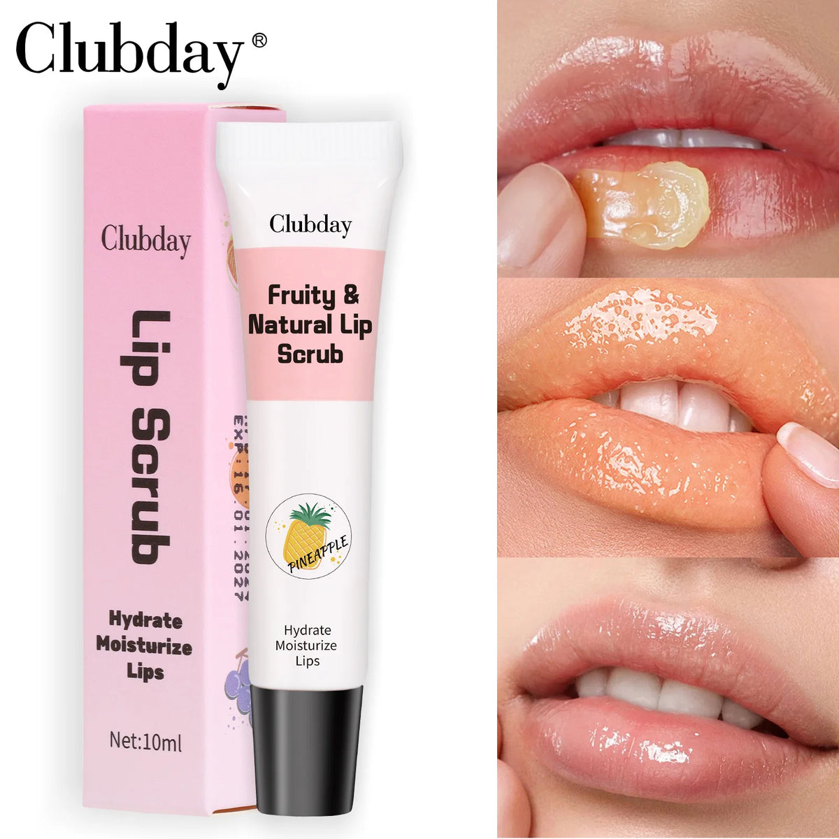 MISS ROSE Fruity Lip Scrub – Exfoliating & Moisturizing Balm