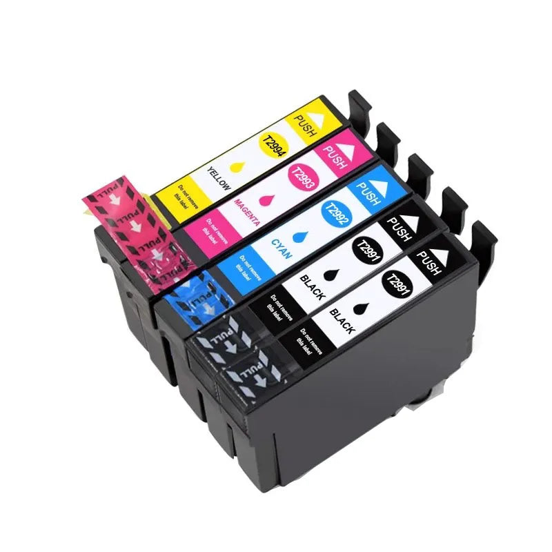T29XL T2991 Compatible Ink Cartridges for Epson XP-235 442 435 Compatible Ink Cartridge PRIMED 5pcs