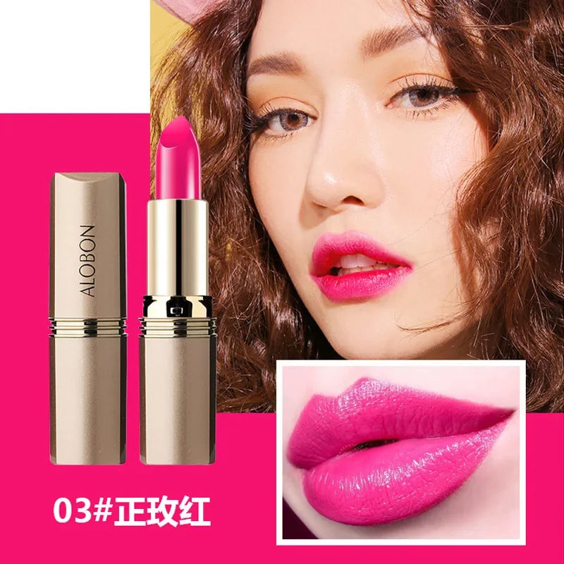 10-Color Matte Velvet Lipstick – Waterproof 24H Long-Lasting