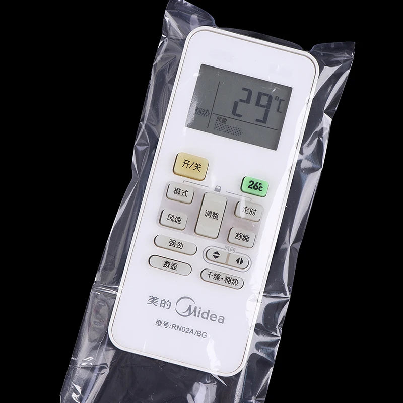 100-Pack Transparent Shrink Film Remote Control Covers PVC Remote Control Cover PRIMED