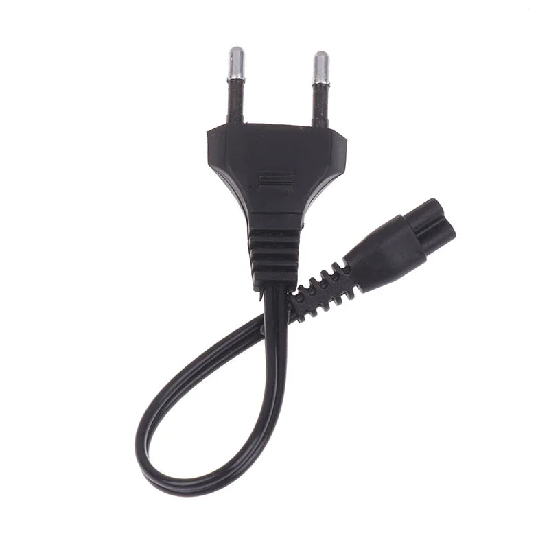 EU Plug Double-Hole Flashlight Charging Cable 22cm 220V/110V Flashlight Charger Cable PRIMED