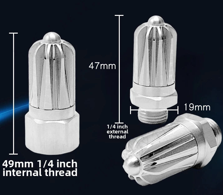 304 Stainless Steel 1/4" Air Flow Nozzle – Compressed Air Cleaning Air Flow Nozzle PRIMED