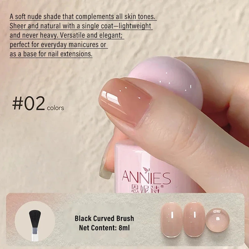 8ml Nude Gel Nail Polish – 23 Colors UV/LED Semi-Permanent Gel Nail Polish PRIMED 02