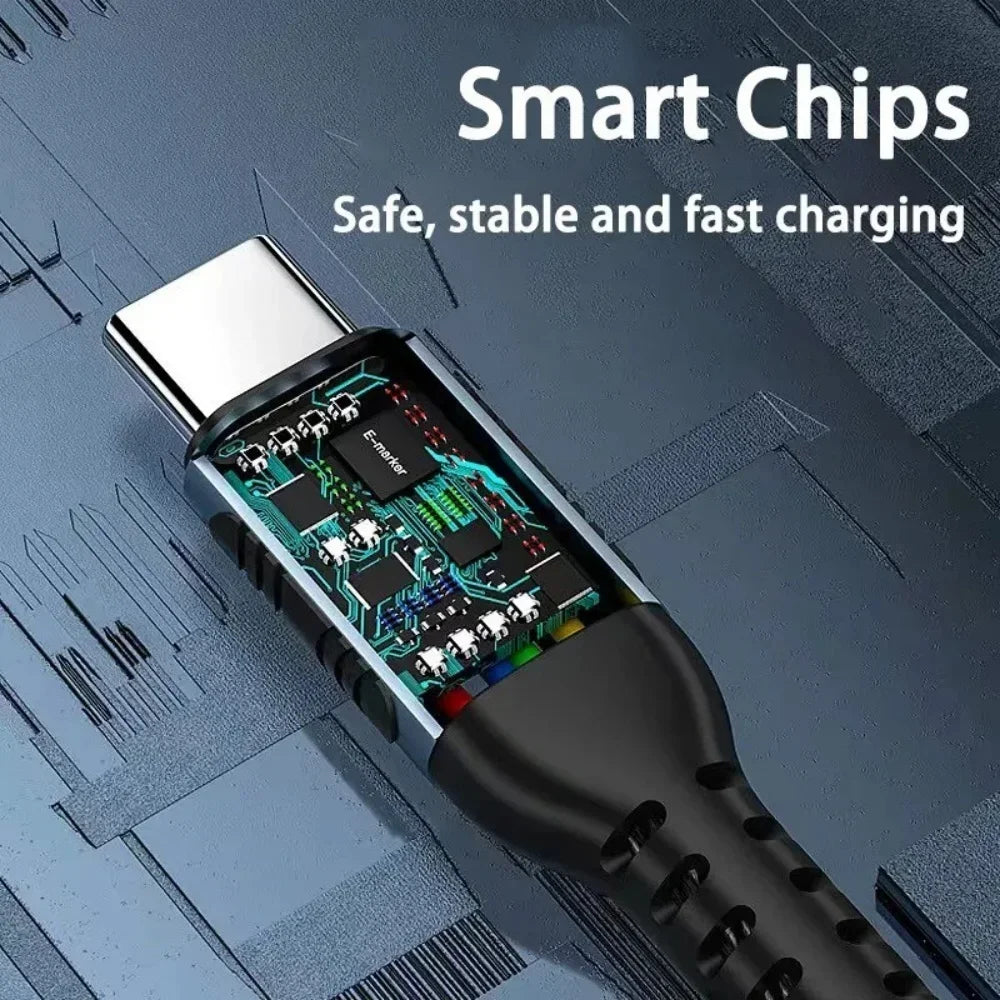 USB-C to USB-C Cable PD 100W 5A Fast Charging 1M/2M USB-C Charging Cable PRIMED
