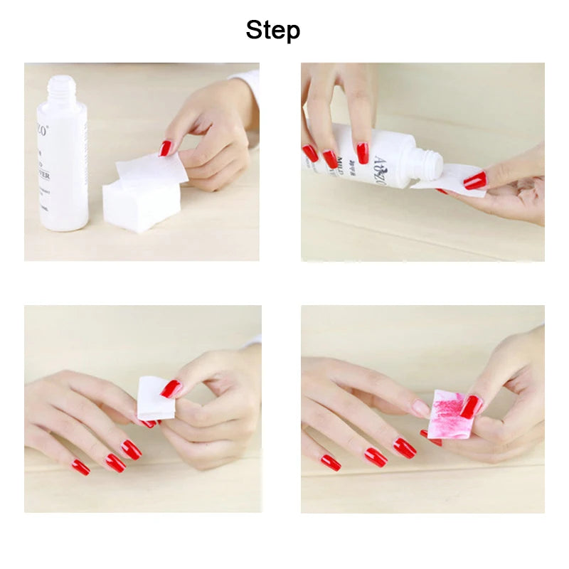 1000-Pack Lint-Free Nail Wipe Cotton Pads | Gel Polish Remover