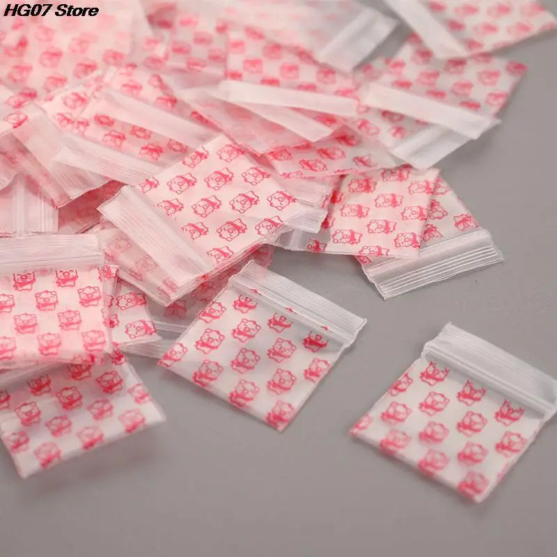 100Pcs Mini Ziplock Bags 22x33mm – Clear Resealable Pouches