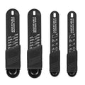Adjustable Measuring Spoons Set – Tablespoon & Teaspoon Measuring Spoon Set PRIMED 2 sets black
