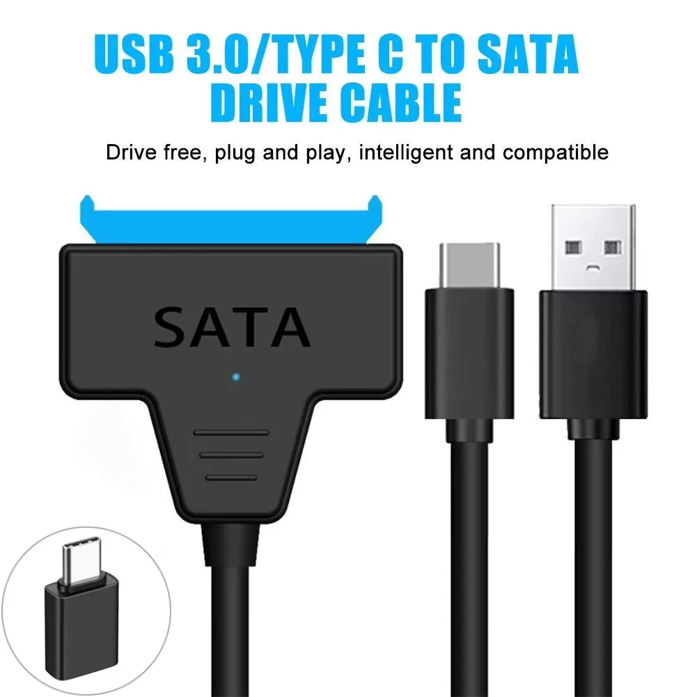 USB 3.0 to SATA III Adapter Cable for 2.5" HDD & SSD SATA Adapter Cable PRIMED