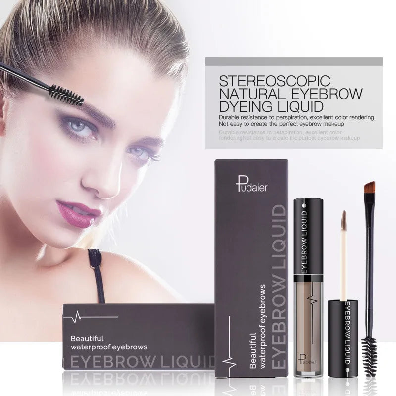 Waterproof Eyebrow Gel & Pencil – 24H Natural Long-Lasting Tint Eyebrow Gel Pencil PRIMED