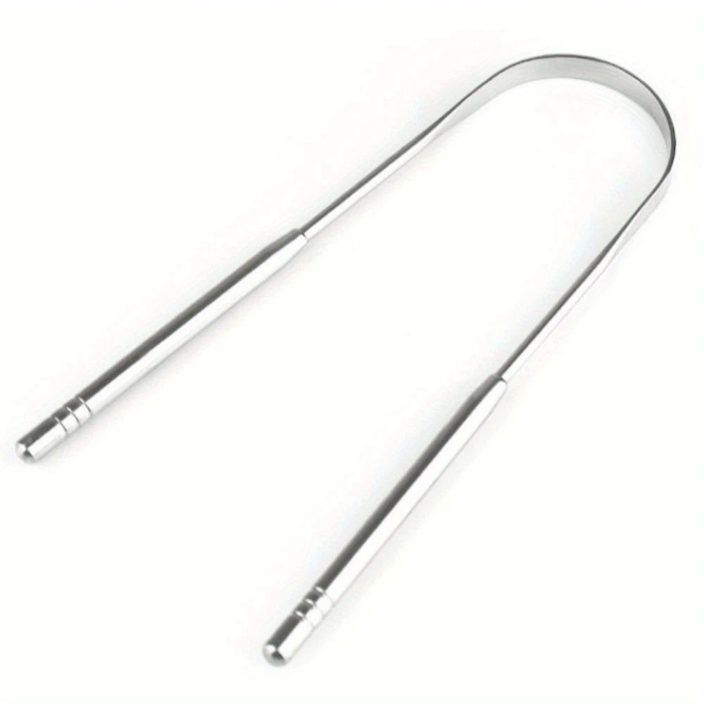 Stainless Steel Tongue Scraper Set with Case | Fresh Breath