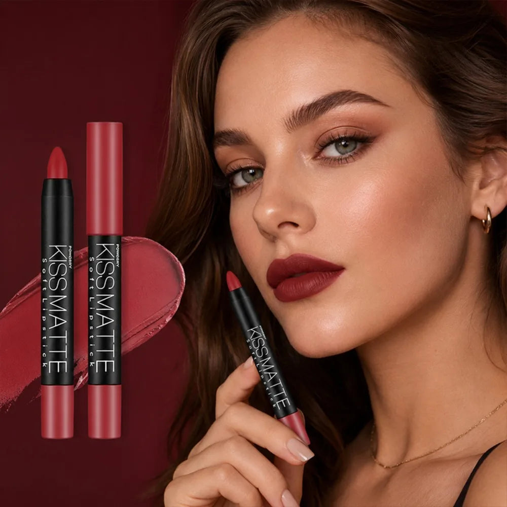 Velvet Matte Lipstick – 19 Shades, Long-Wear & Moisturizing