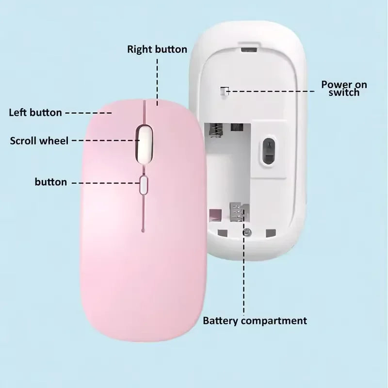 Congdi Mini Bluetooth Wireless Mouse – Ergonomic 1600 DPI Bluetooth Wireless Mouse PRIMED